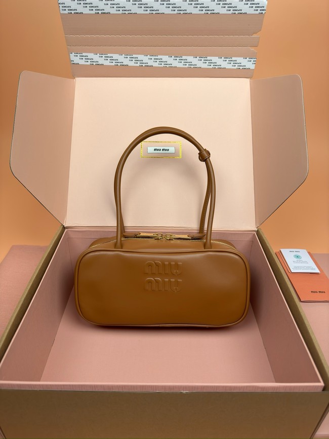 MIU MIU Leather Shoulder Bags 2235 Camel