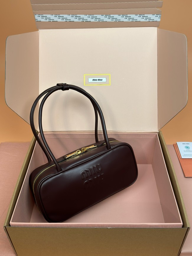 MIU MIU Leather Shoulder Bags 2235 dark brown