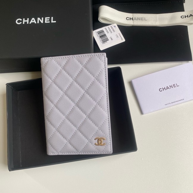 Chanel Leather Wallet B80385 light purple