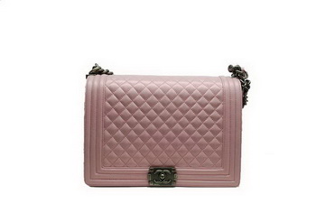 Chanel Boy Flap Shoulder Bag A30171 Pink Sheepskin Leather