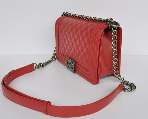 Chanel Le Boy Flap Shoulder Bag A67086 Red