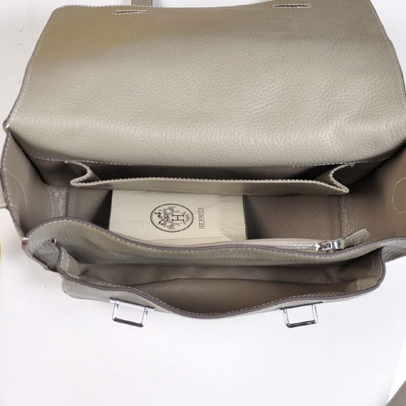 Hermes Steve 32CM Mens Bag Clemence Grey