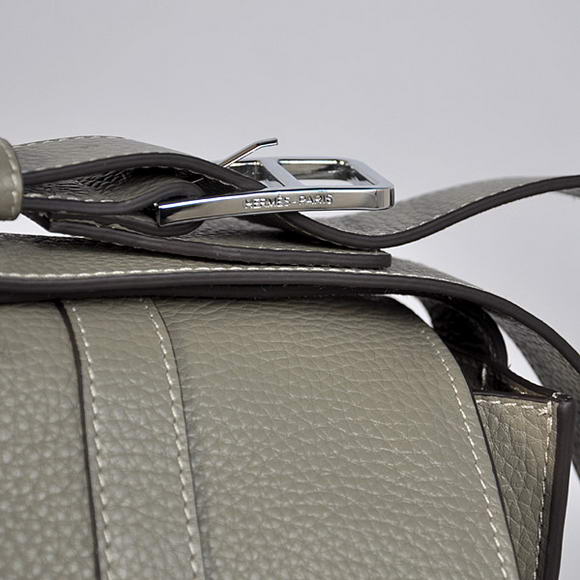 Hermes Steve 32CM Mens Bag Clemence Grey