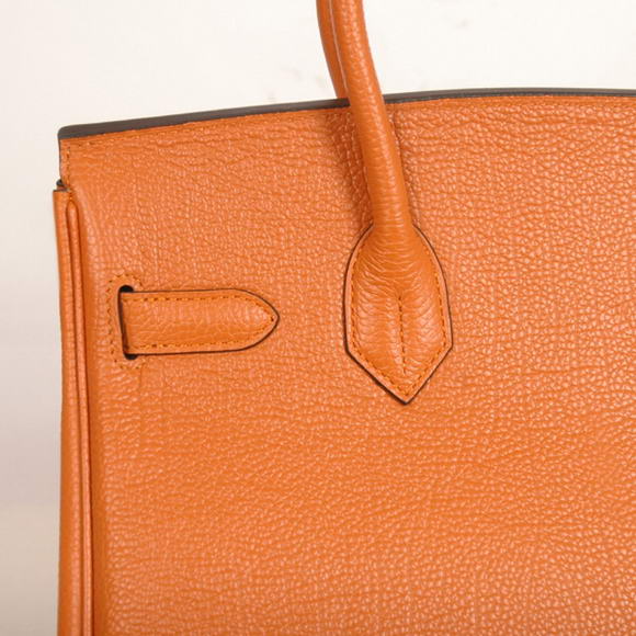 Hermes Birkin 30CM Tote Bags Smooth Togo Leather Orange