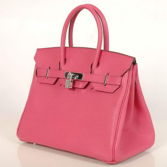 Hermes Birkin 30CM Tote Bags Smooth Togo Leather Peach