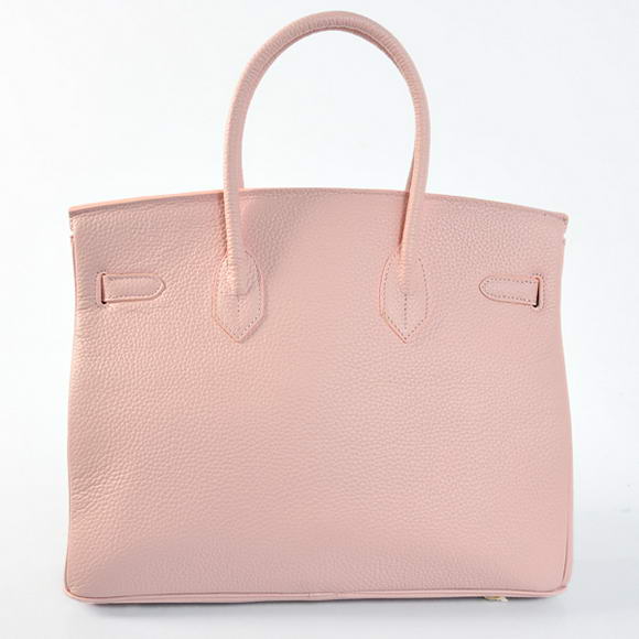 Hermes Birkin 35CM Tote Bags Togo Leather Pink Golden