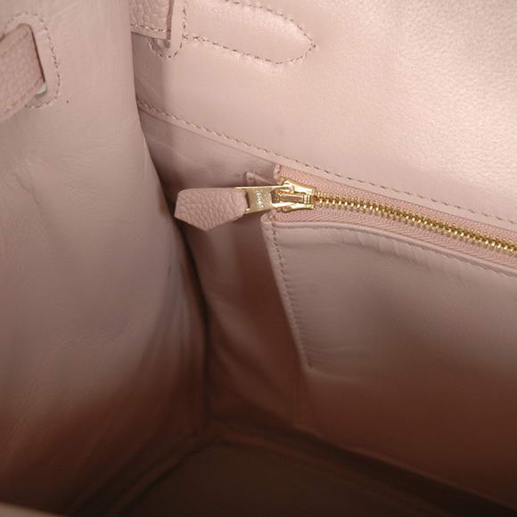 Hermes Birkin 35CM Tote Bags Smooth Togo Leather Pink Golden