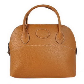 Hermes Bolide 31CM Tote Bags Clemence H1031 Camel