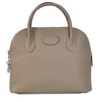 Hermes Bolide 31CM Tote Bags Clemence H1031 Grey