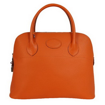 Hermes Bolide 37CM Tote Bags Clemence H1037 Orange