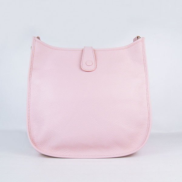 Hermes Cowhide Evelyne Messenger Bag 6309 Pink