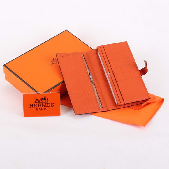 Hermes Bearn Japonaise Bi-Fold A208 Orange