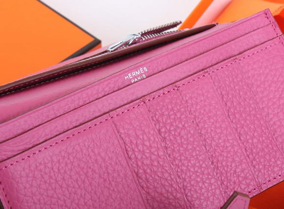 Hermes Bearn Japonaise Bi-Fold A208 Roseo