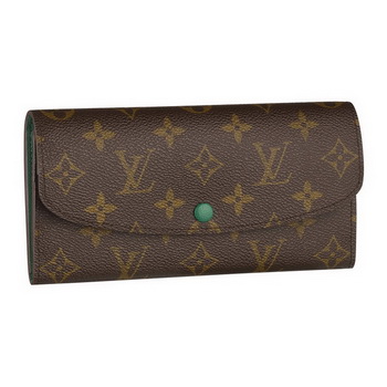 Louis Vuitton M60137 Monogram Canvas Emilie Wallet Vert