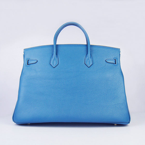 Hermes Birkin 6099 40CM Togo Bag Blue Gold padlock