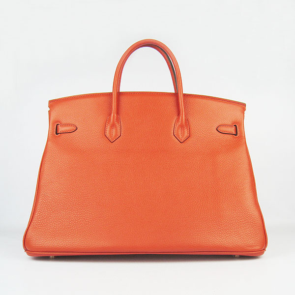 Hermes Birkin 40CM Togo Bag Orange 6099 Gold