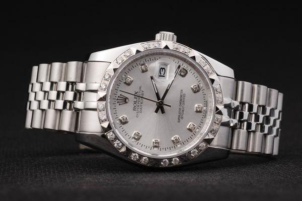 Rolex Datejust Diamond Bezel Stainless Steel Men Watch-RD2397