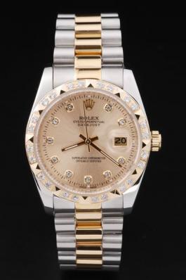 Rolex Datejust Diamond Bzel Stainless Steel Watch-RD2410