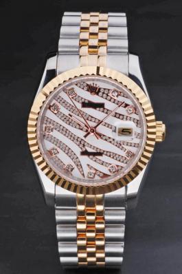 Rolex Datejust Golden Cutwork 34mm Watch-RD3749