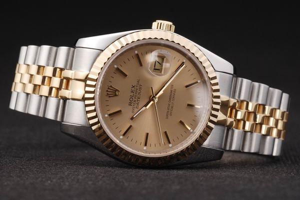 Rolex Datejust Golden Round Cutwork Men Watch-RD2363