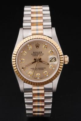 Rolex Datejust Mechanism Golden Surface Cutwork Watch-RD2433