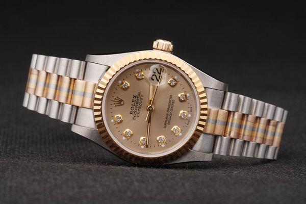 Rolex Datejust Mechanism Golden Surface Cutwork Watch-RD2433