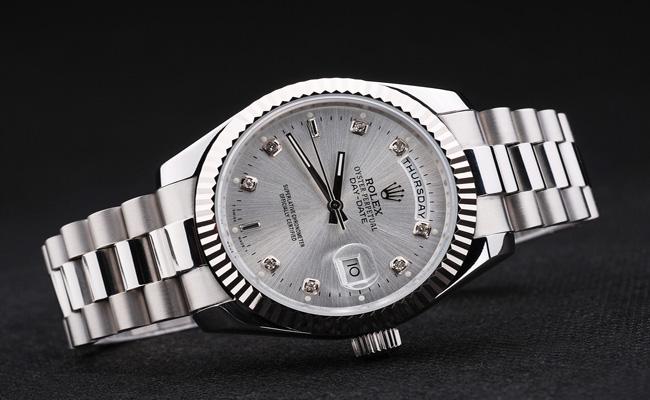 Rolex Day-Date Men stainless Steel Crown Watch-RD2884