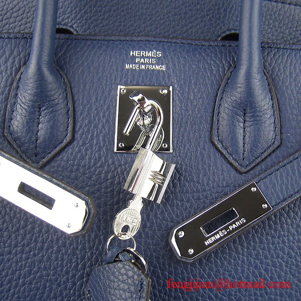 Hermes Birkin 30cm Togo Leather Bag Dark Blue 6088