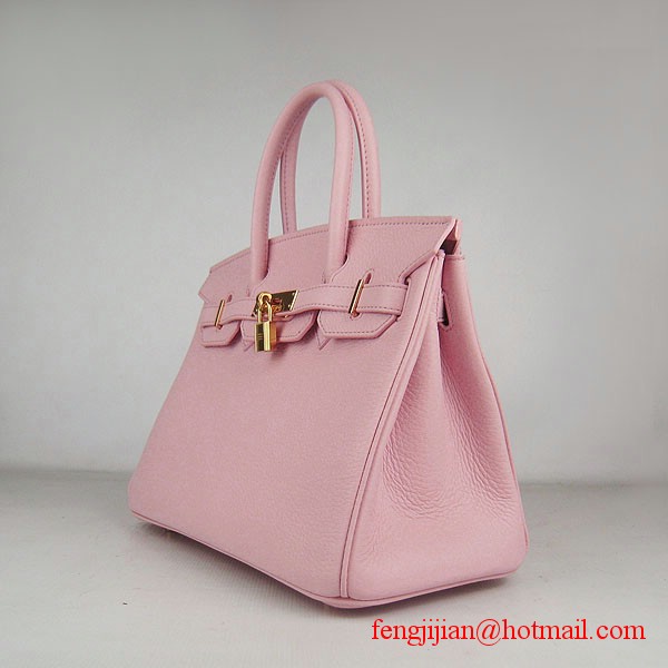 Hermes Birkin 30cm Togo Leather Bag Pink 6088