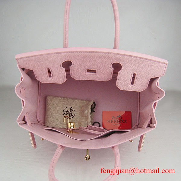 Hermes Birkin 30cm Togo Leather Bag Pink 6088