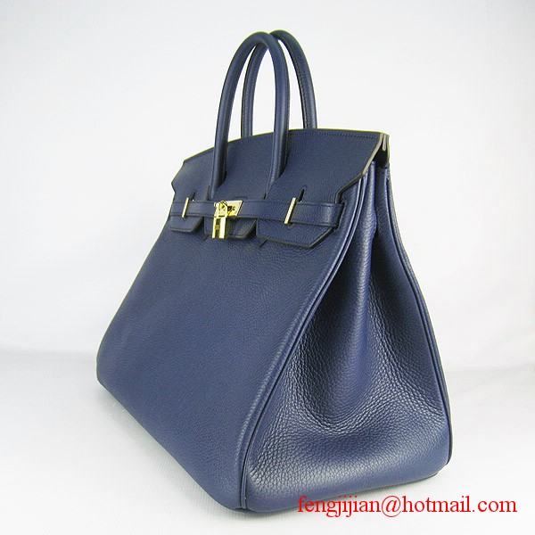 Hermes Birkin 40cm Togo Bag Dark Blue 6099