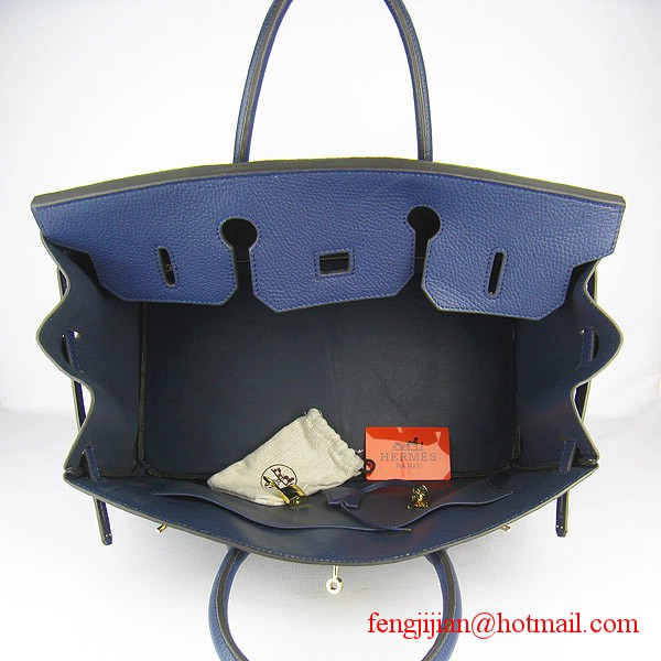 Hermes Birkin 40cm Togo Bag Dark Blue 6099