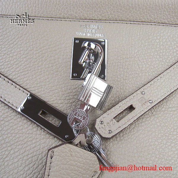 Hermes Kelly 32cm Togo Leather Bag Grey 6108