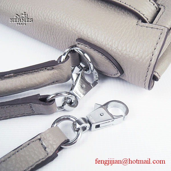 Hermes Kelly 32cm Togo Leather Bag Grey 6108