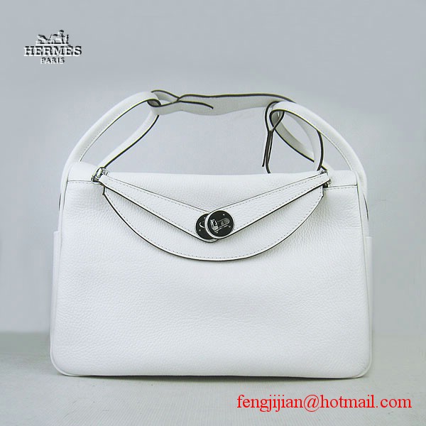 Hermes Women Shoulder Bag White 6208