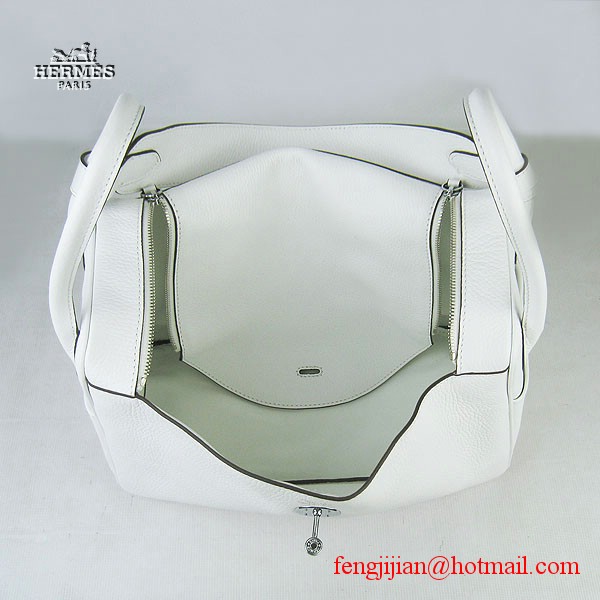 Hermes Women Shoulder Bag White 6208