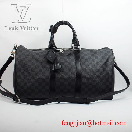 Louis Vuitton Damier Graphite Canvas Keepall 55 Strap N41413